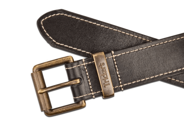 真皮腰带 - TRICKER'S LEATHER BELT - BLACK - 图片 2