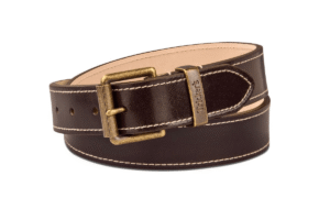 真皮腰带 - TRICKER'S LEATHER BELT - DARK BROWN